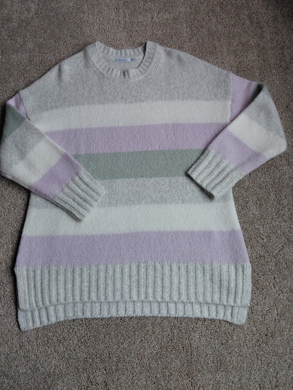 Ricki's Striped Crew Neck Sweater